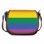LGBT Pride Rainbow Flag Print Saddle Bag