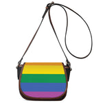 LGBT Pride Rainbow Flag Print Saddle Bag