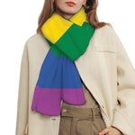LGBT Pride Rainbow Flag Print Scarf