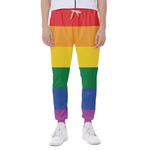 LGBT Pride Rainbow Flag Print Scuba Joggers