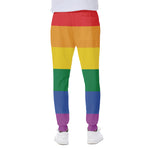 LGBT Pride Rainbow Flag Print Scuba Joggers