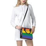 LGBT Pride Rainbow Flag Print Shoulder Handbag