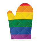 LGBT Pride Rainbow Flag Print Single Oven Mitt