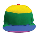 LGBT Pride Rainbow Flag Print Snapback Cap