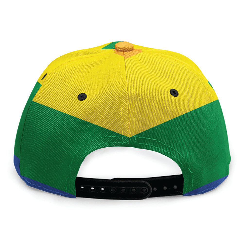 LGBT Pride Rainbow Flag Print Snapback Cap