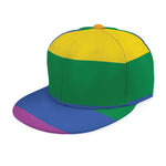 LGBT Pride Rainbow Flag Print Snapback Cap