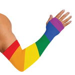 LGBT Pride Rainbow Flag Print Sun Protection Arm Sleeves