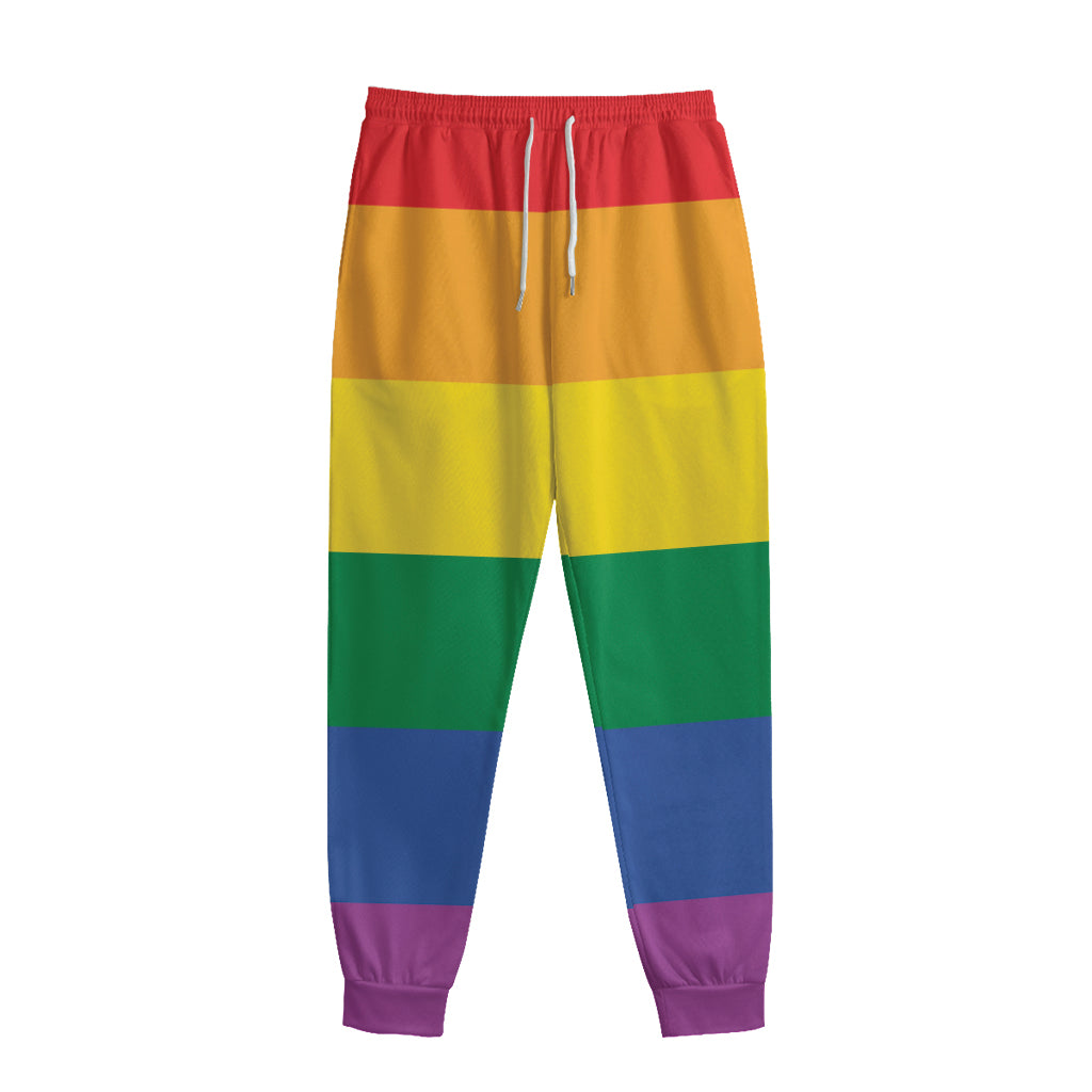 LGBT Pride Rainbow Flag Print Sweatpants