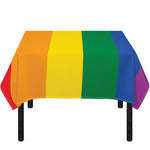 LGBT Pride Rainbow Flag Print Tablecloth