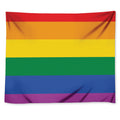 LGBT Pride Rainbow Flag Print Tapestry