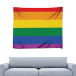 LGBT Pride Rainbow Flag Print Tapestry