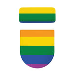 LGBT Pride Rainbow Flag Print Toilet Lid And Tank Cover Set