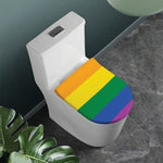 LGBT Pride Rainbow Flag Print Toilet Lid Cover