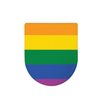 LGBT Pride Rainbow Flag Print Toilet Lid Cover