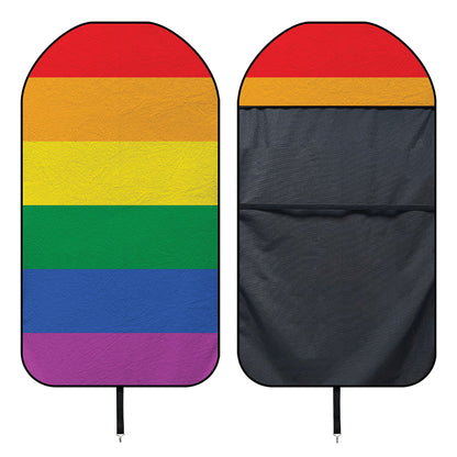 LGBT Pride Rainbow Flag Print Waterproof Car Seat Cover