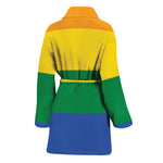 LGBT Pride Rainbow Flag Print Women's Bathrobe