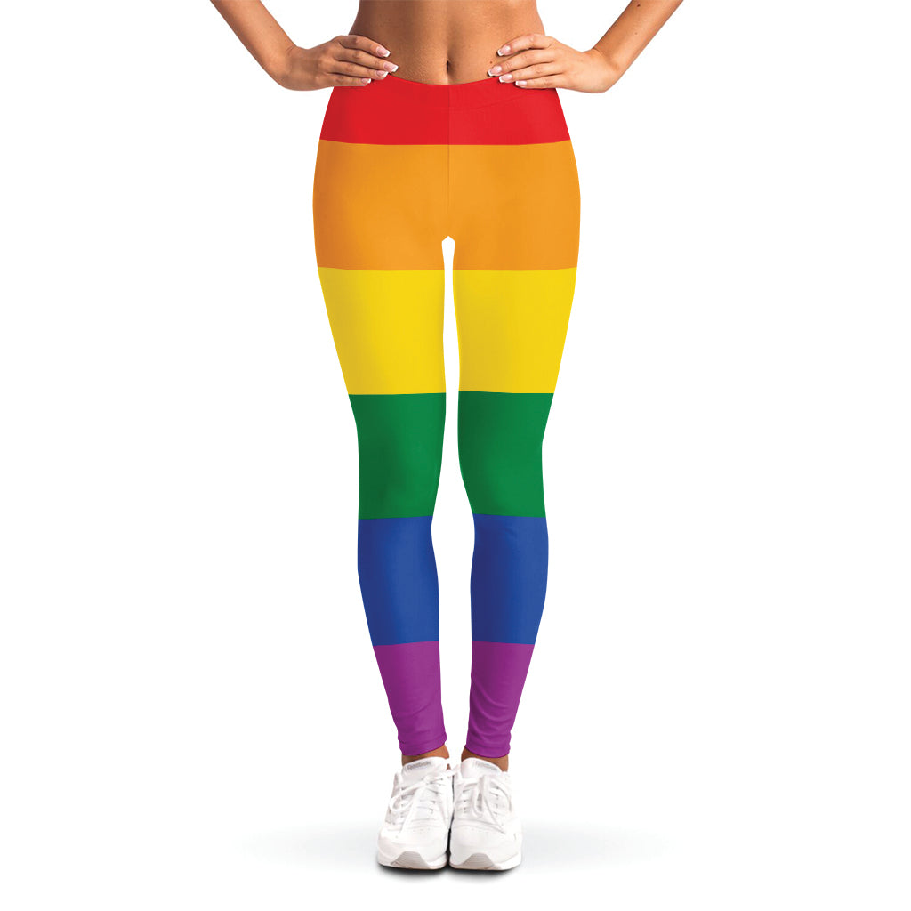 LGBT Pride Rainbow Flag Print Women's Leggings