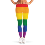 LGBT Pride Rainbow Flag Print Women's Leggings