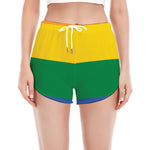 LGBT Pride Rainbow Flag Print Women's Split Running Shorts