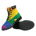LGBT Pride Rainbow Flag Print Work Boots