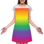 LGBT Pride Rainbow Gradient Print Adjustable Apron