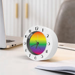 LGBT Pride Rainbow Gradient Print Alarm Clock