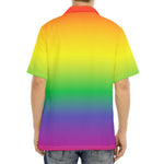 LGBT Pride Rainbow Gradient Print Aloha Shirt