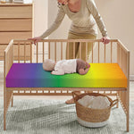 LGBT Pride Rainbow Gradient Print Baby Crib Sheet