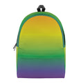 LGBT Pride Rainbow Gradient Print School Backpack