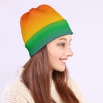 LGBT Pride Rainbow Gradient Print Beanie