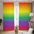LGBT Pride Rainbow Gradient Print Dimout Pencil Pleat Curtains