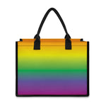 LGBT Pride Rainbow Gradient Print Canvas Tote Bag