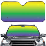 LGBT Pride Rainbow Gradient Print Car Windshield Sun Shade