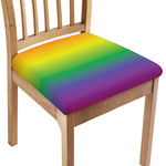 LGBT Pride Rainbow Gradient Print Chair Cushion Cover