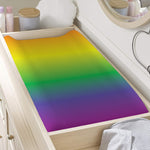 LGBT Pride Rainbow Gradient Print Changing Pad Cover