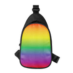 LGBT Pride Rainbow Gradient Print Chest Bag