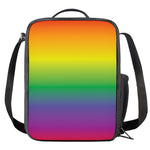 LGBT Pride Rainbow Gradient Print Crossbody Lunch Bag