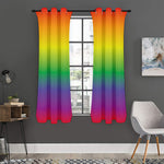 LGBT Pride Rainbow Gradient Print Curtain