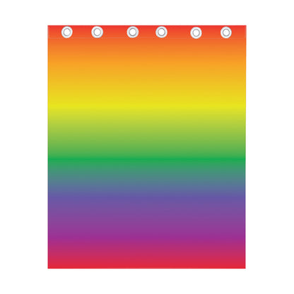 LGBT Pride Rainbow Gradient Print Curtain