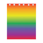 LGBT Pride Rainbow Gradient Print Curtain