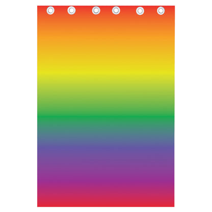 LGBT Pride Rainbow Gradient Print Curtain