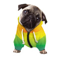 LGBT Pride Rainbow Gradient Print Dog Zip Up Hoodie