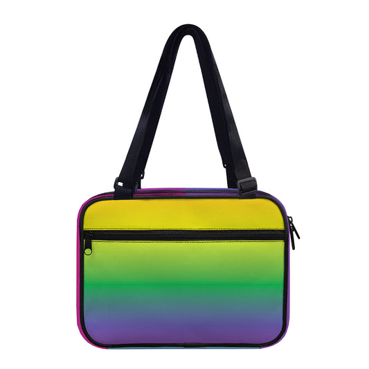 LGBT Pride Rainbow Gradient Print Double Strap Bible Bag