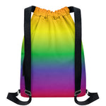 LGBT Pride Rainbow Gradient Print Drawstring Backpack