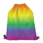 LGBT Pride Rainbow Gradient Print Drawstring Bag