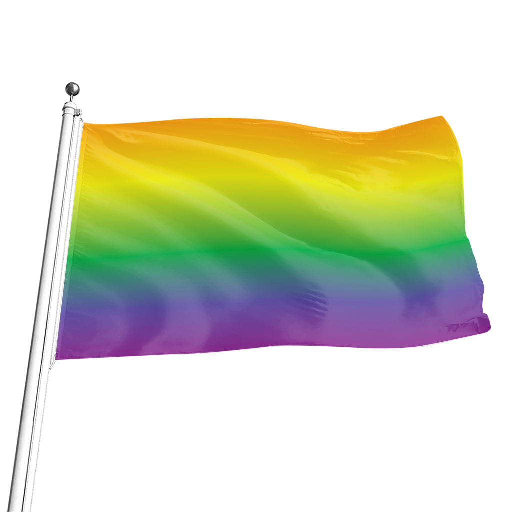 LGBT Pride Rainbow Gradient Print Flag
