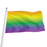LGBT Pride Rainbow Gradient Print Flag