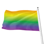 LGBT Pride Rainbow Gradient Print Flag