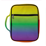LGBT Pride Rainbow Gradient Print Front Pocket Bible Bag