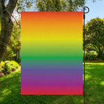 LGBT Pride Rainbow Gradient Print Garden Flag